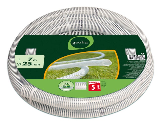 Tuyau d'aspiration nu GEOLIA L.7m Diam.25 mm