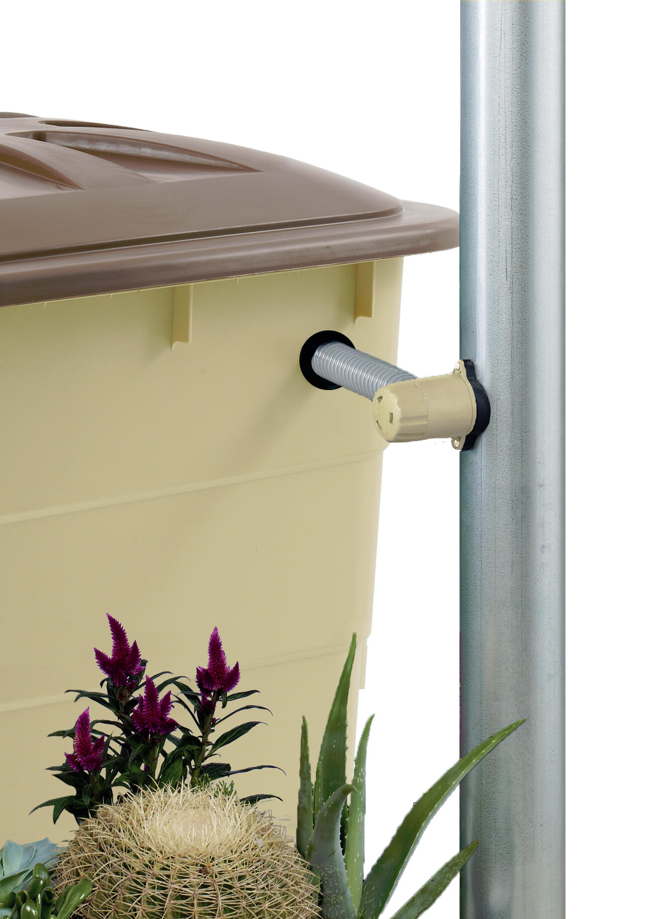 Collecteur pour récupérateur GARANTIA SPEEDY ECO DN80-100, dia.80mm, sable - 2