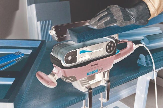 Ponceuse à Bande Bosch PBS 75 AE Set 750W - Vitesse Variable 200-350 M/min Avec Coffret