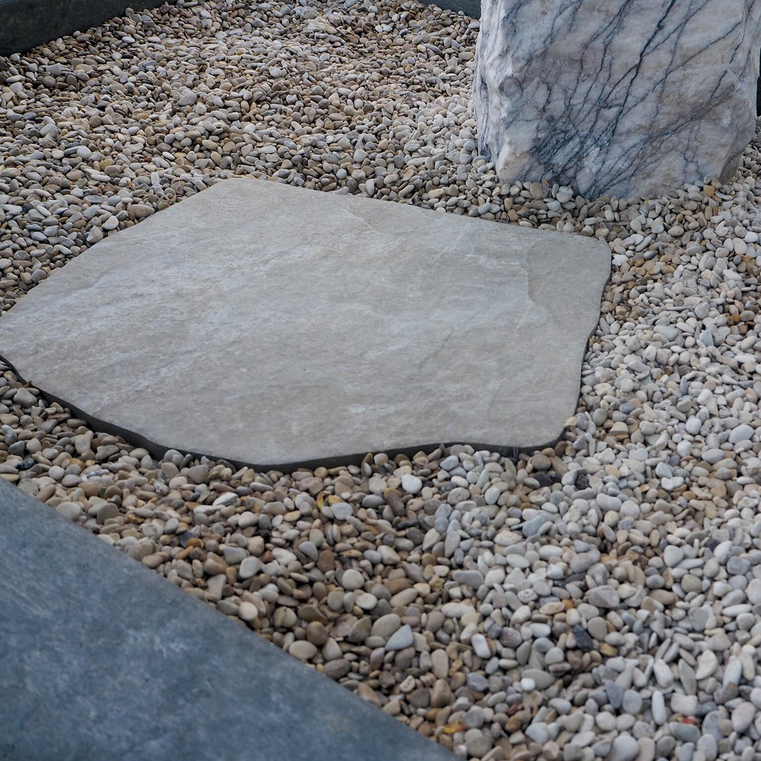 Pas japonais en grès cérame ton pierre, L.42 x l.36 x Ep.2 cm - 10