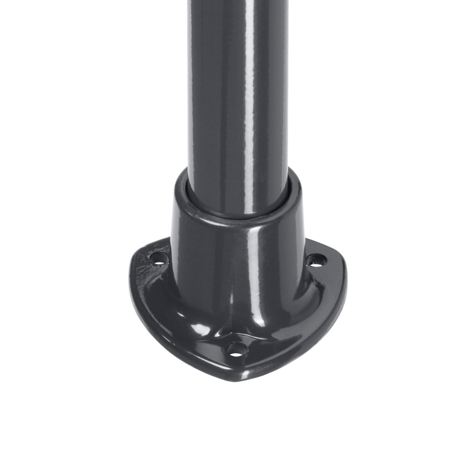 Platine aluminium à visser Univers gris, H.8 x l.11 x P.11 cm - 2