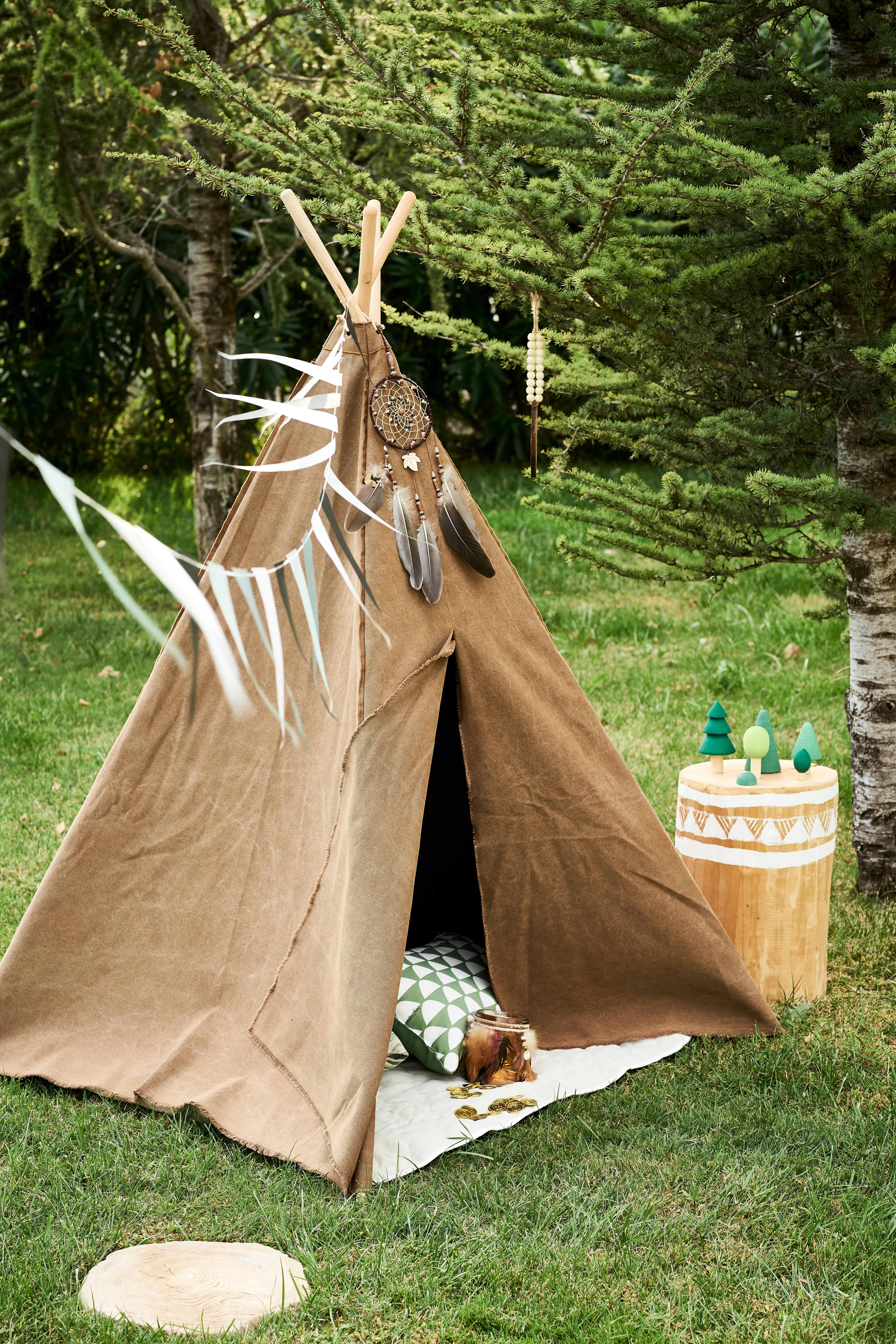 Tronco cilindrico in abete grezzo 450 mm Ø 300/400 mm - 15