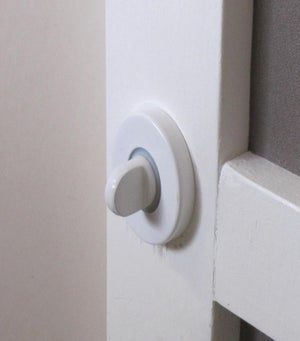 Poignée De Porte Sur Plaque Argent - Condamnation - Entraxe Fixation 165 Mm - Tokyo - Hoppe Et Cie