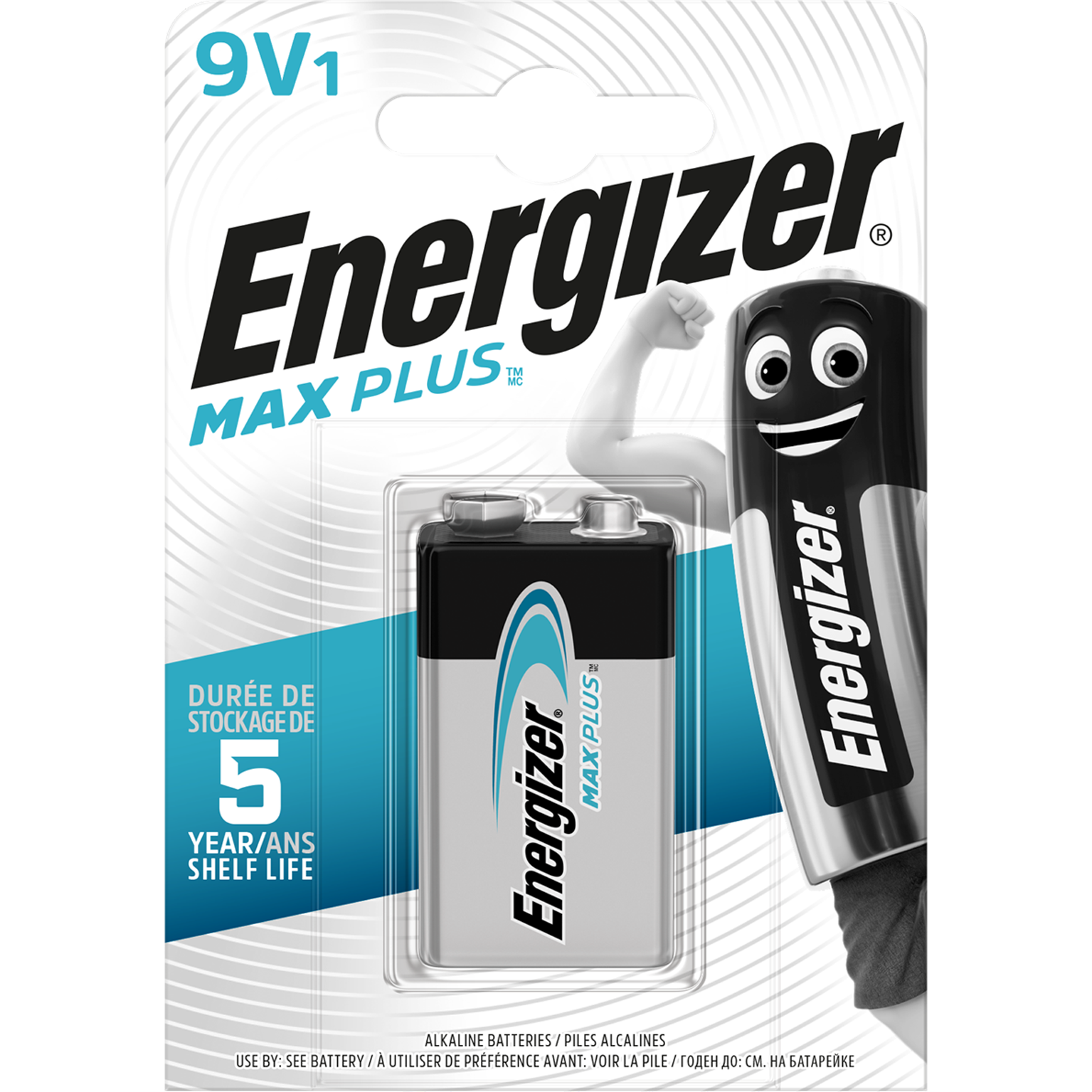 Pila 6LR61 ENERGIZER Max Plus 1 batteria - 3