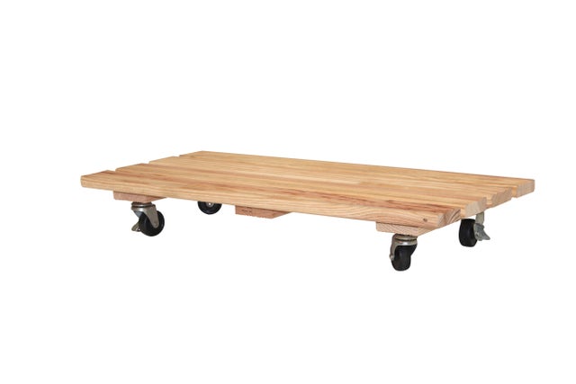 Support pot avec roulette JANY FRANCE Roulbac naturel, H.9 x l.60 cm