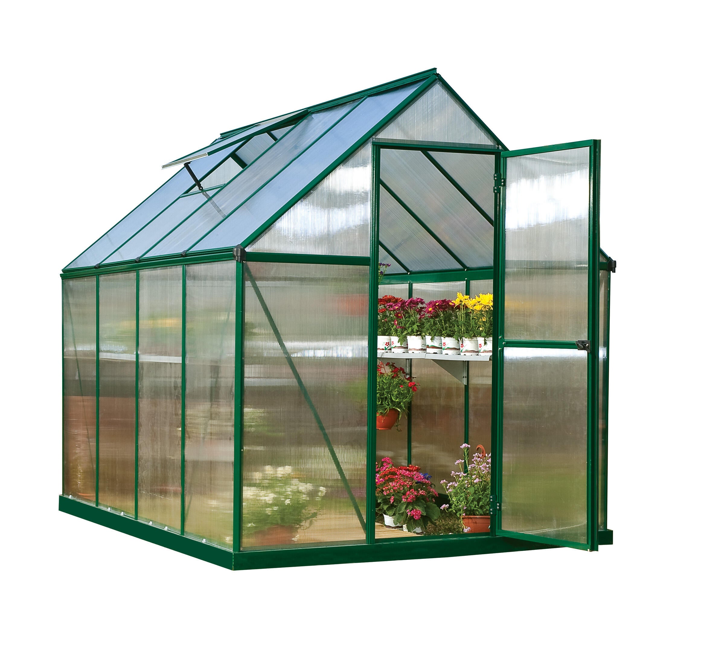 Serre fixe en polycarbonate double parois Mythos, 4.6 m² CANOPIA BY PALRAM - 2
