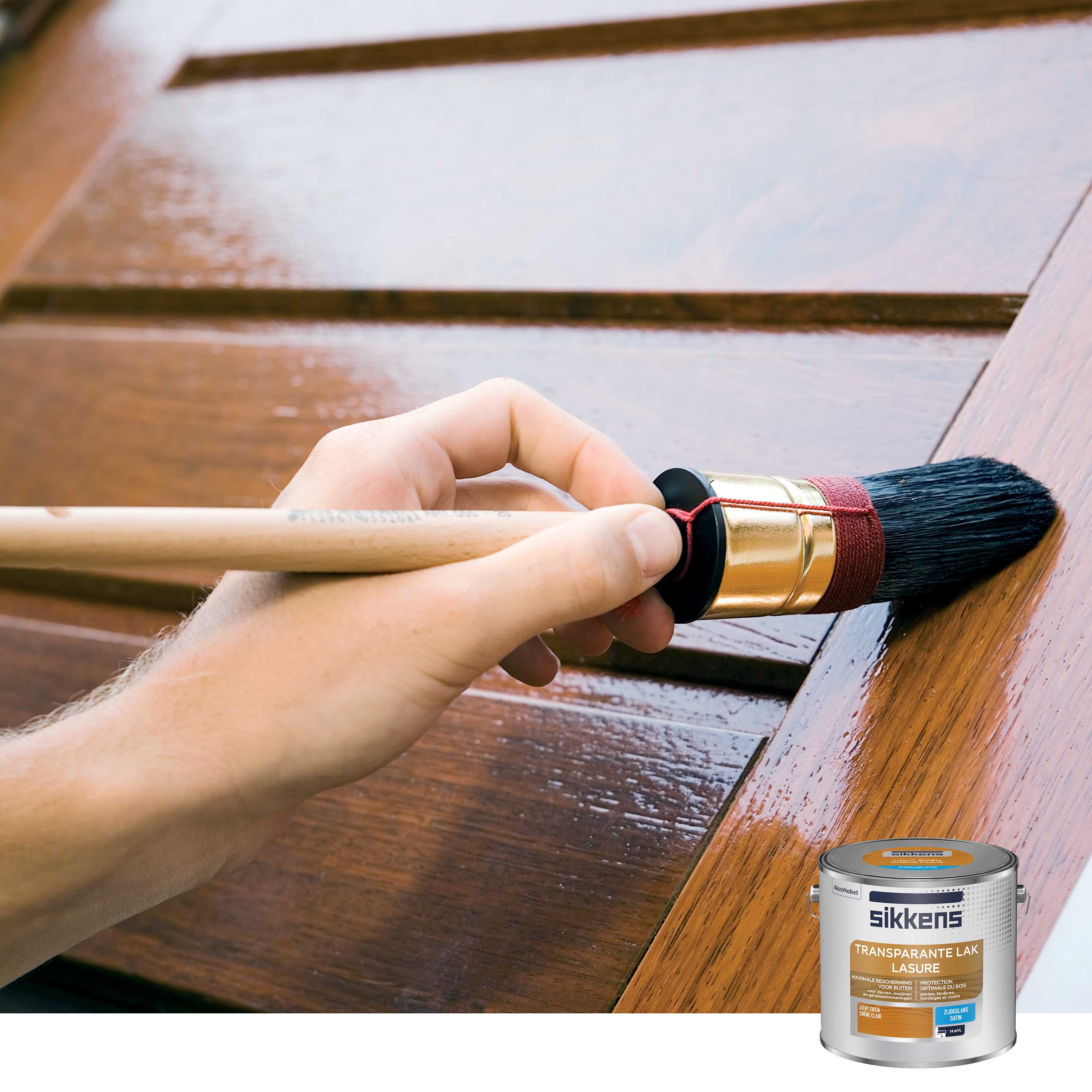 Lasure SIKKENS 7 ans chêne clair satiné 2.5 l - 2