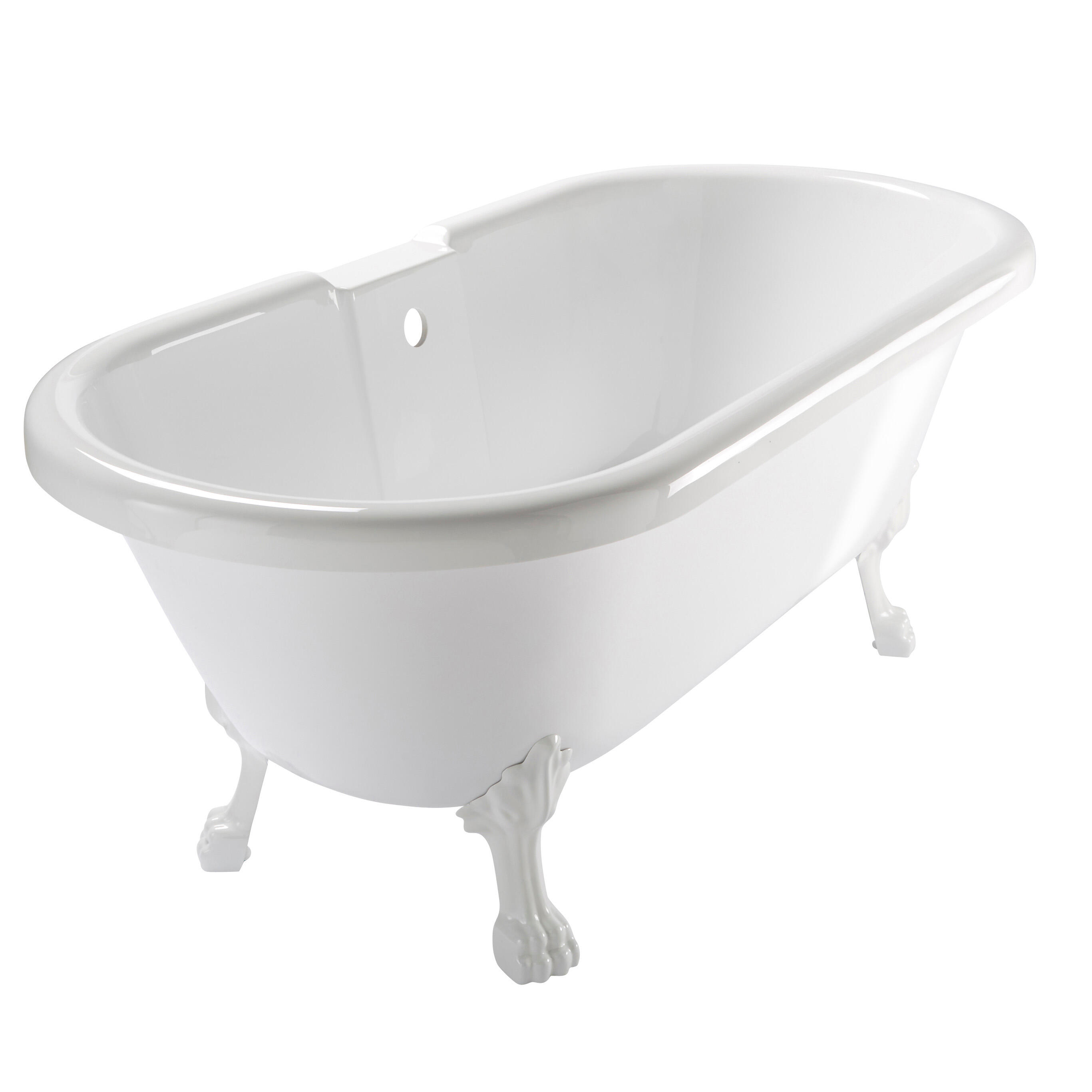 Baignoire îlot l.80 x L.175 cm blanc patte de lion Charleston, LG INDUSTRIES - 4