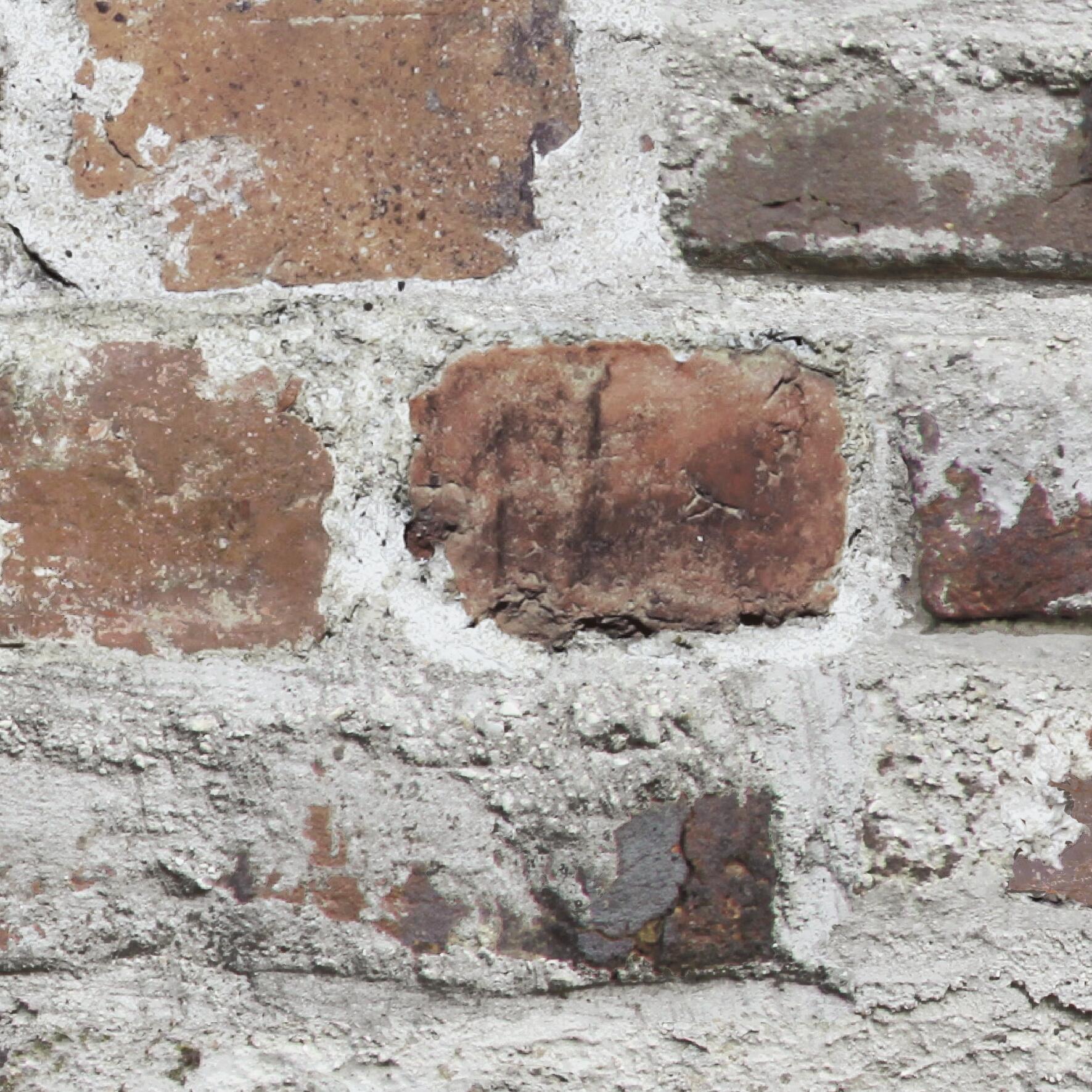 Papier peint intissé Sur intissé brique rouge, gris, effet ancien - 11