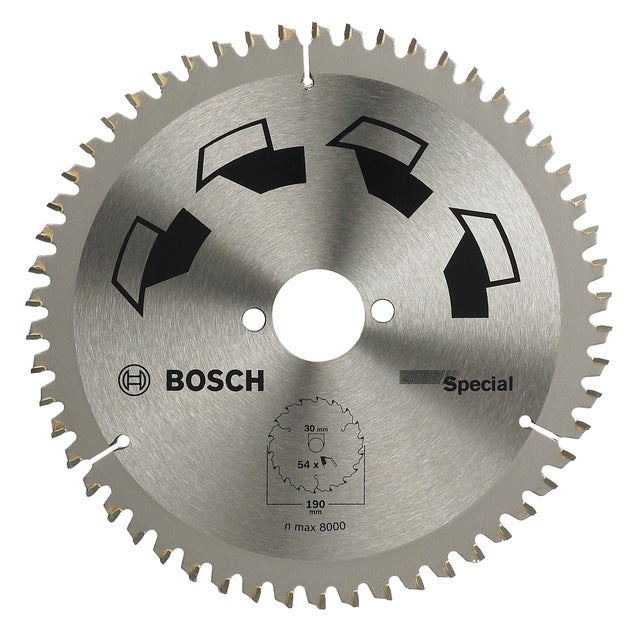 Lame de scie circulaire pour multimatériaux BOSCH Spécial 190x30x2 mm 54 dents