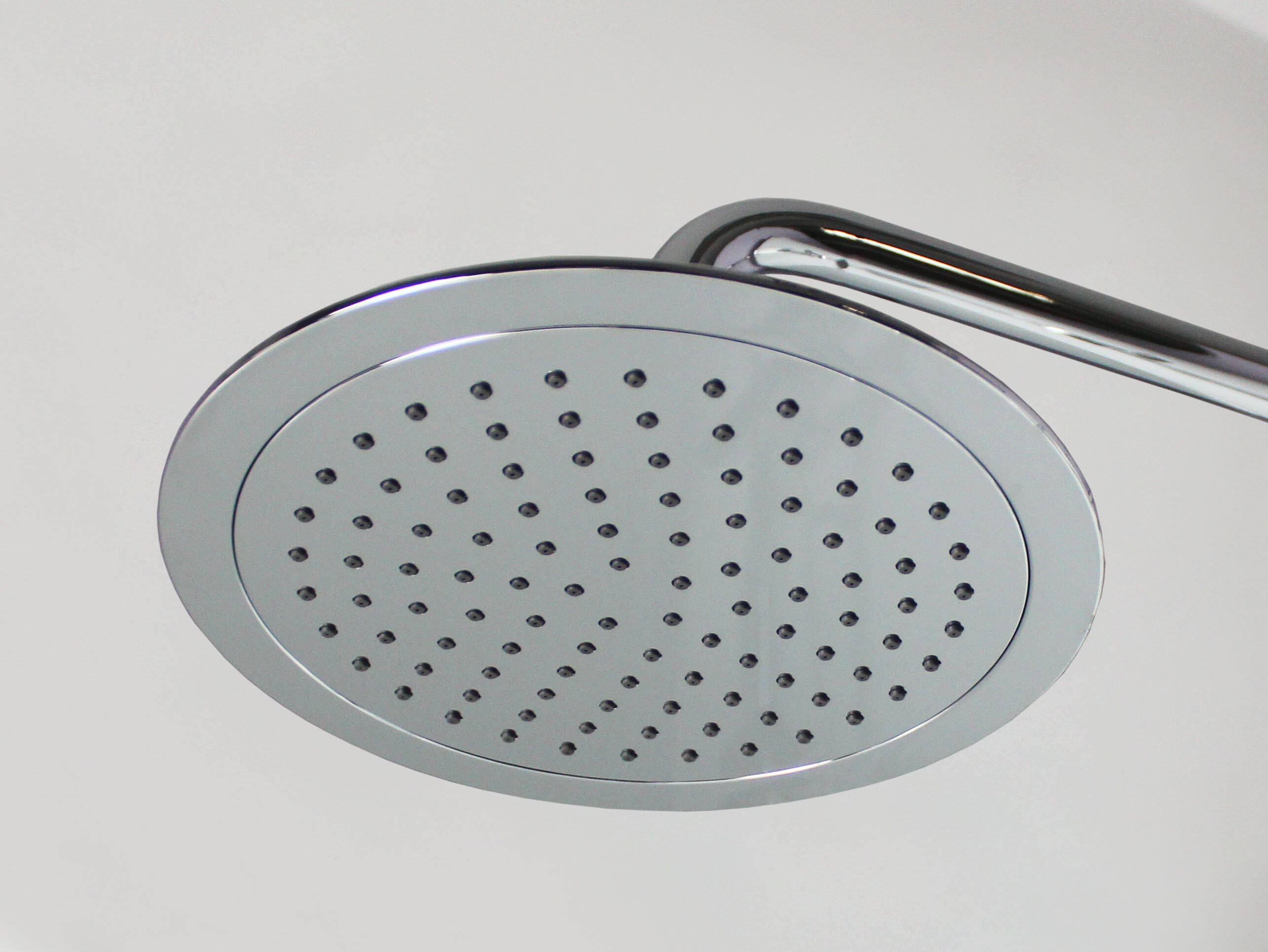 Cabine de douche ¼ de cercle, 90x90cm, noire, verre transparent 5mm, LYS - 5