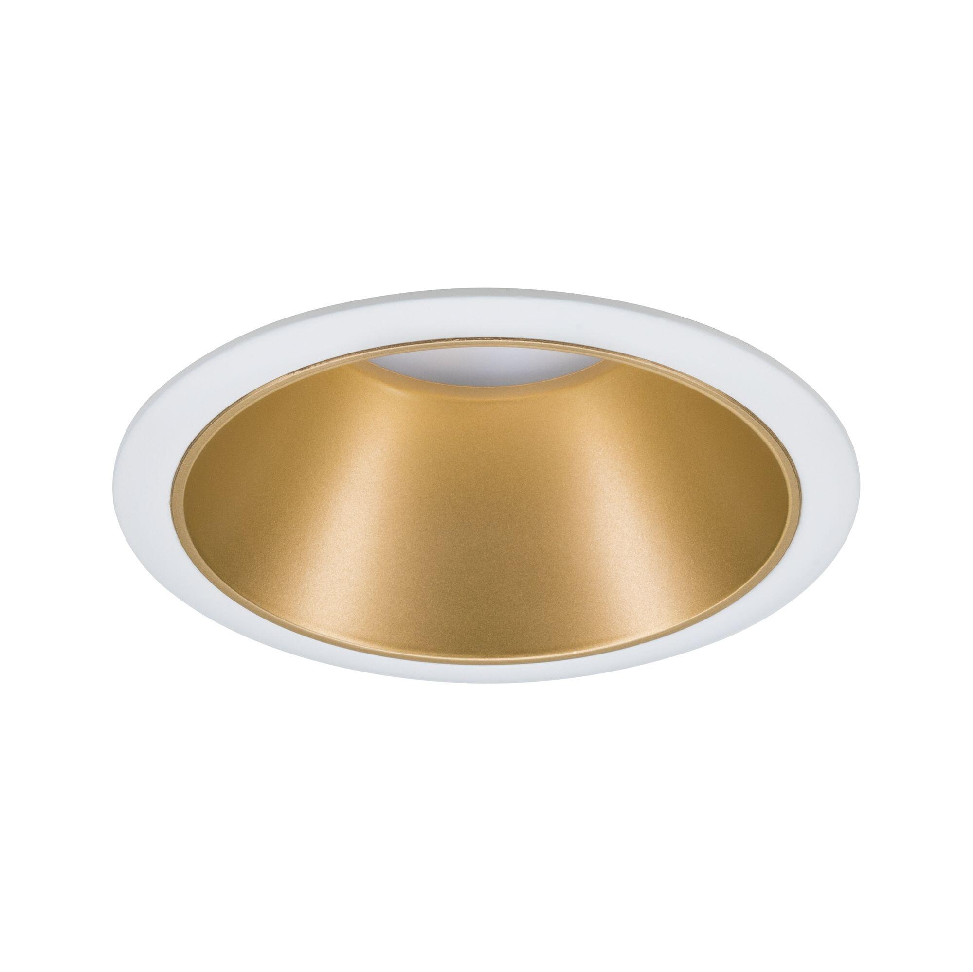Spot à encastrer Cole led intégrée, 2700K PAULMANN rond blanc/doré - 5