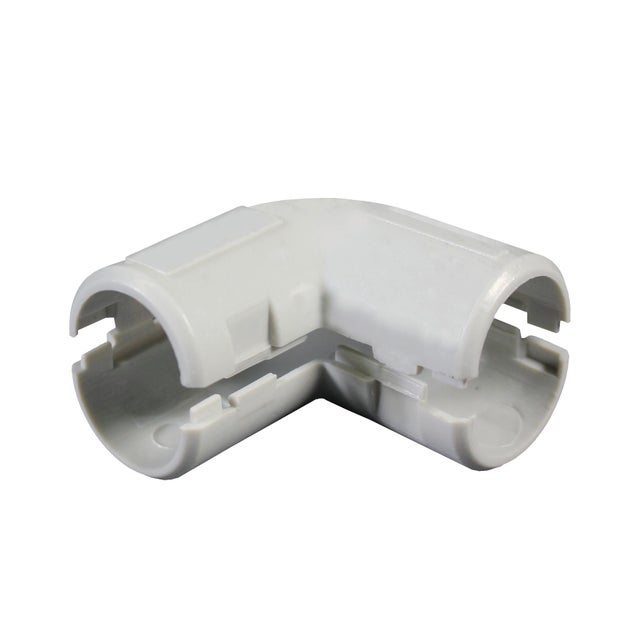 Curva per condotto elettrico rigido tubo-tubo ispezionabile 90° ø 20 MM IP44 in PVC grigio