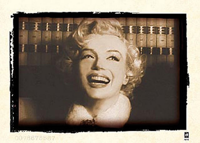 Affiche Rétrospective II, sepia l.70 x H.50 cm