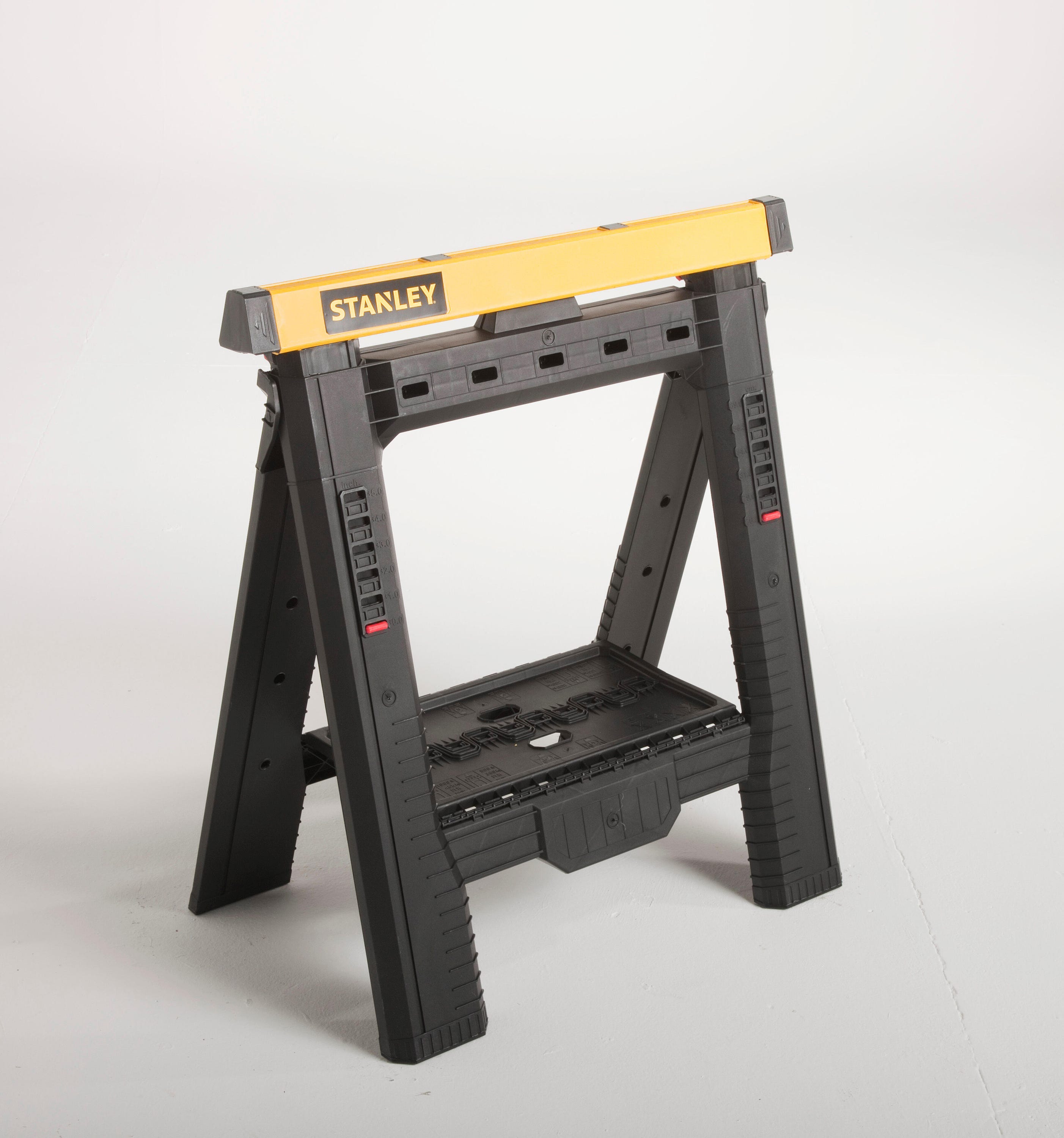 WORHAN Lot De 2 Tréteaux De Travail Pliables - Établis Robuste En Acier 1180kg, Pieds Réglables Antidérapants S600A