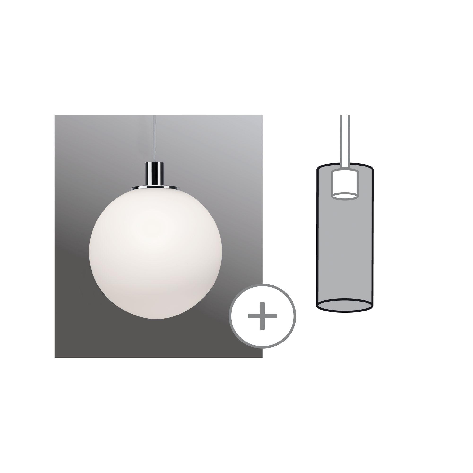 Abat jour Sphère Alari Urail, sans ampoule verre opaque, PAULMANN - 5