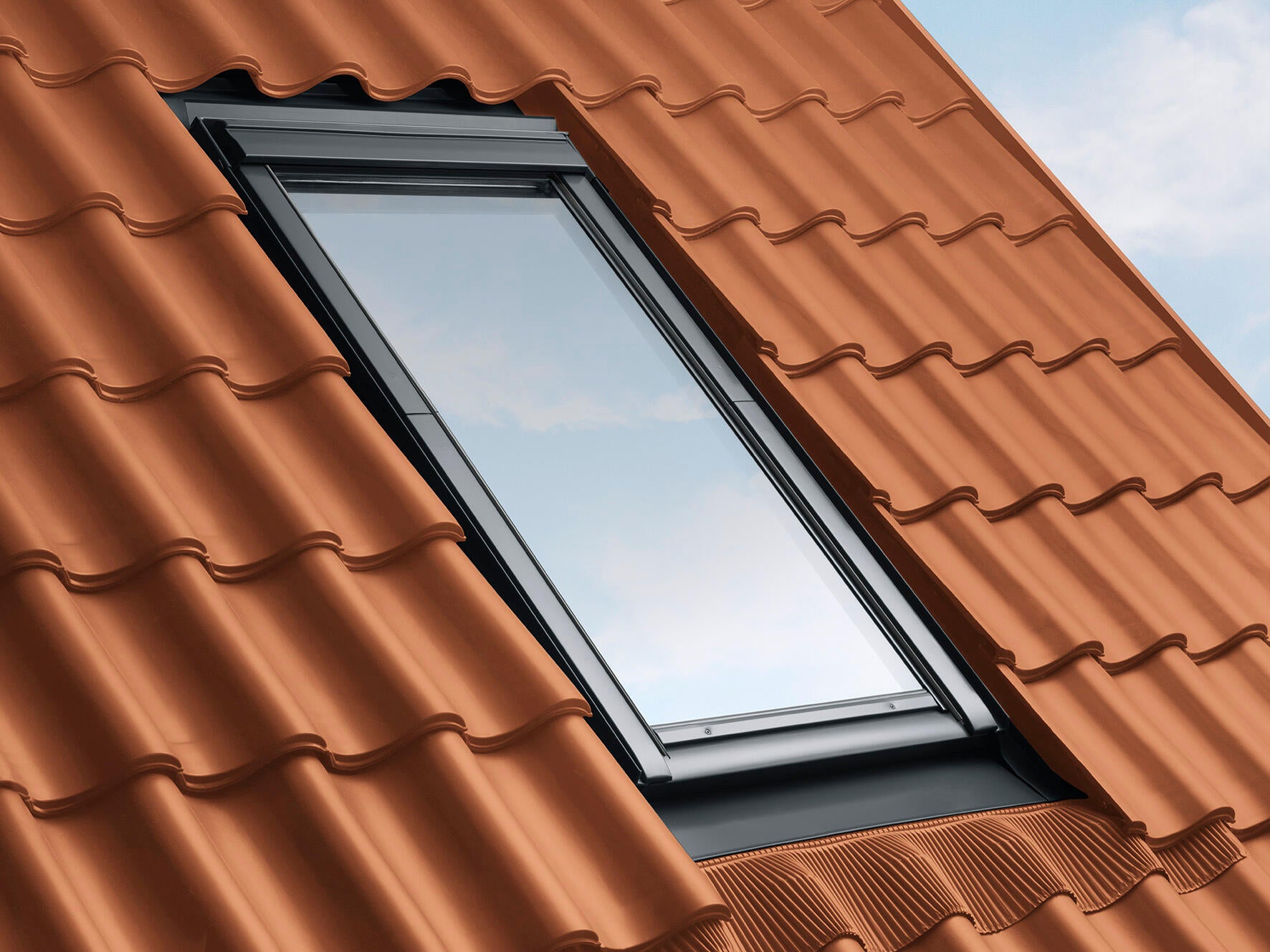 Raccord fenêtre de toit VELUX pour tuile H.173 x l.50 Edj sk06, rouge ...