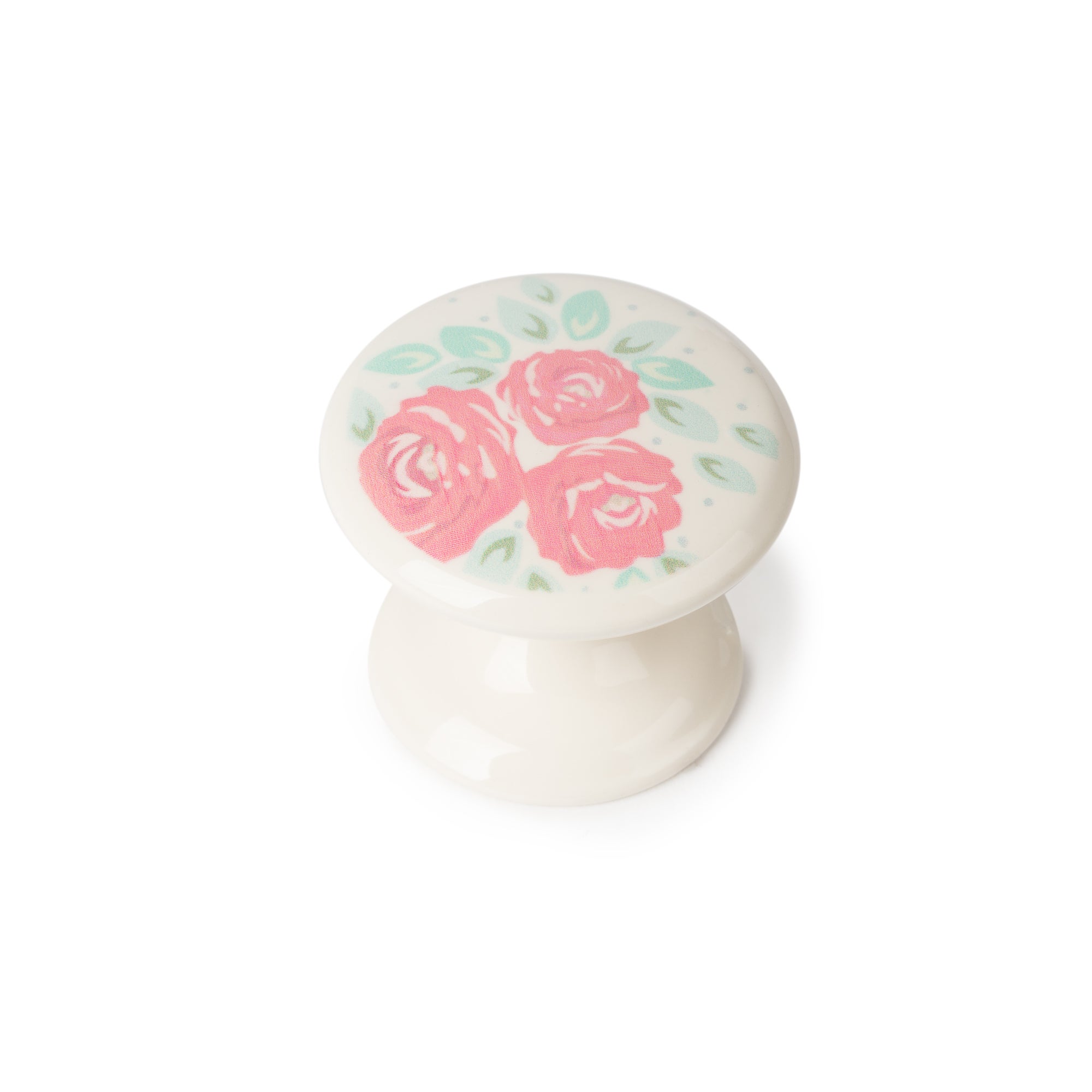 4 boutons de meuble ronds Charme, zamak multicouleur verni, Diam.33 mm - 5