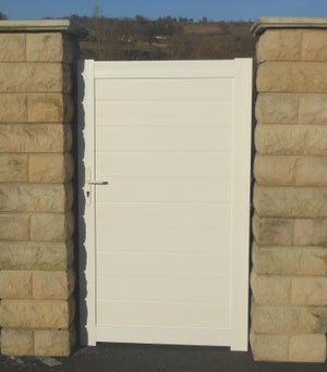 Portillon battant Bramant l.100 x H.170 cm, blanc