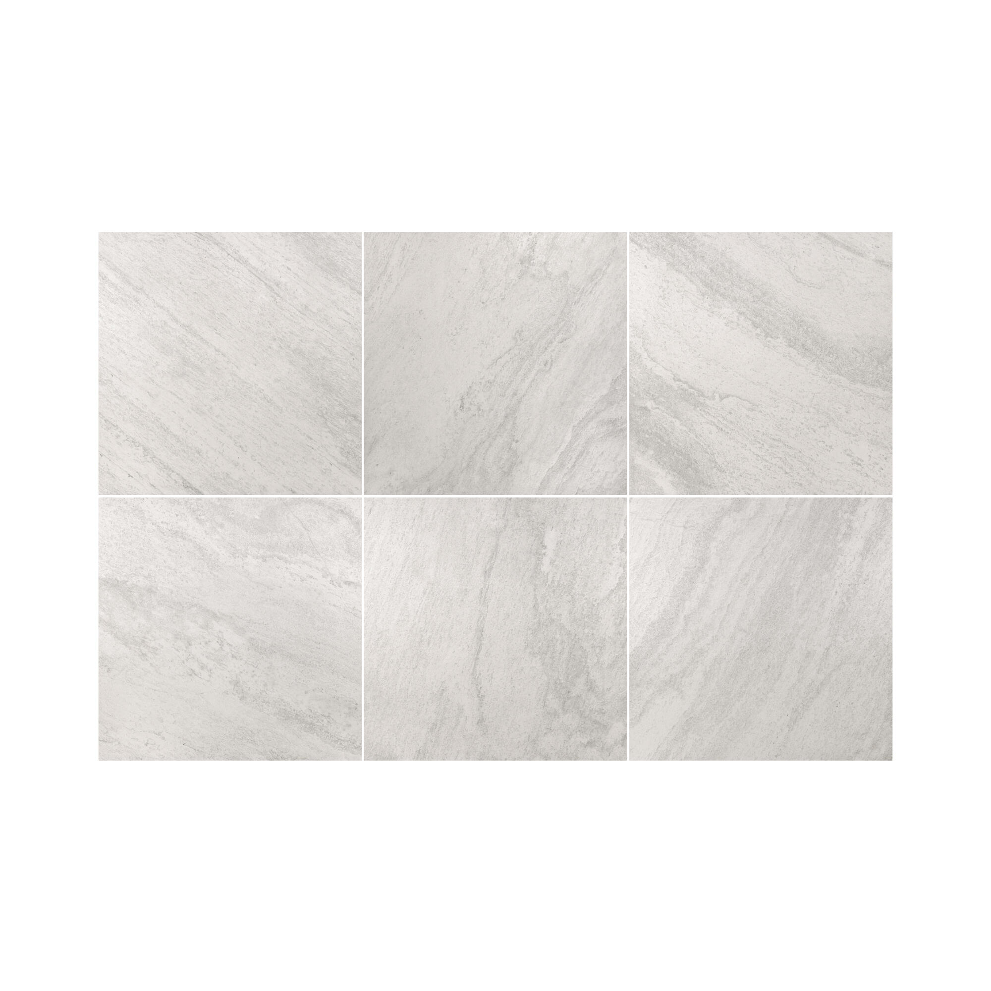 Carrelage sol extérieur effet pierre blanc Sicile l.60 x L.60 cm x Ep.9 mm - 3