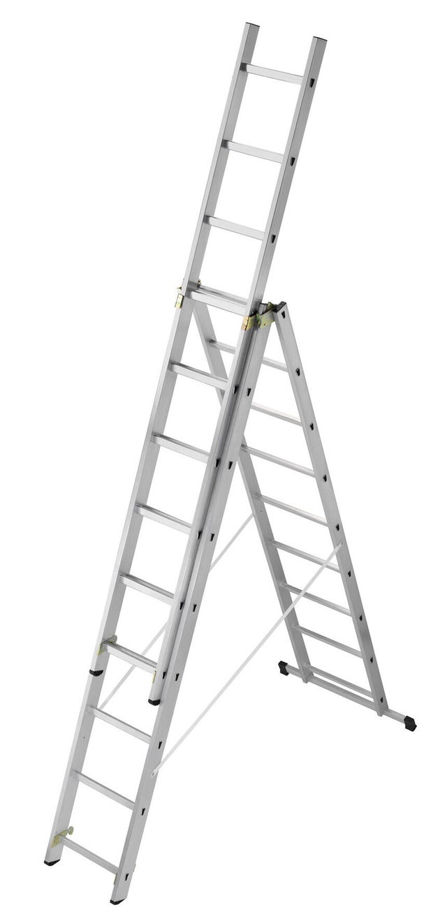 Echelle transformable aluminium HAILO 27 échelons H.5.40m