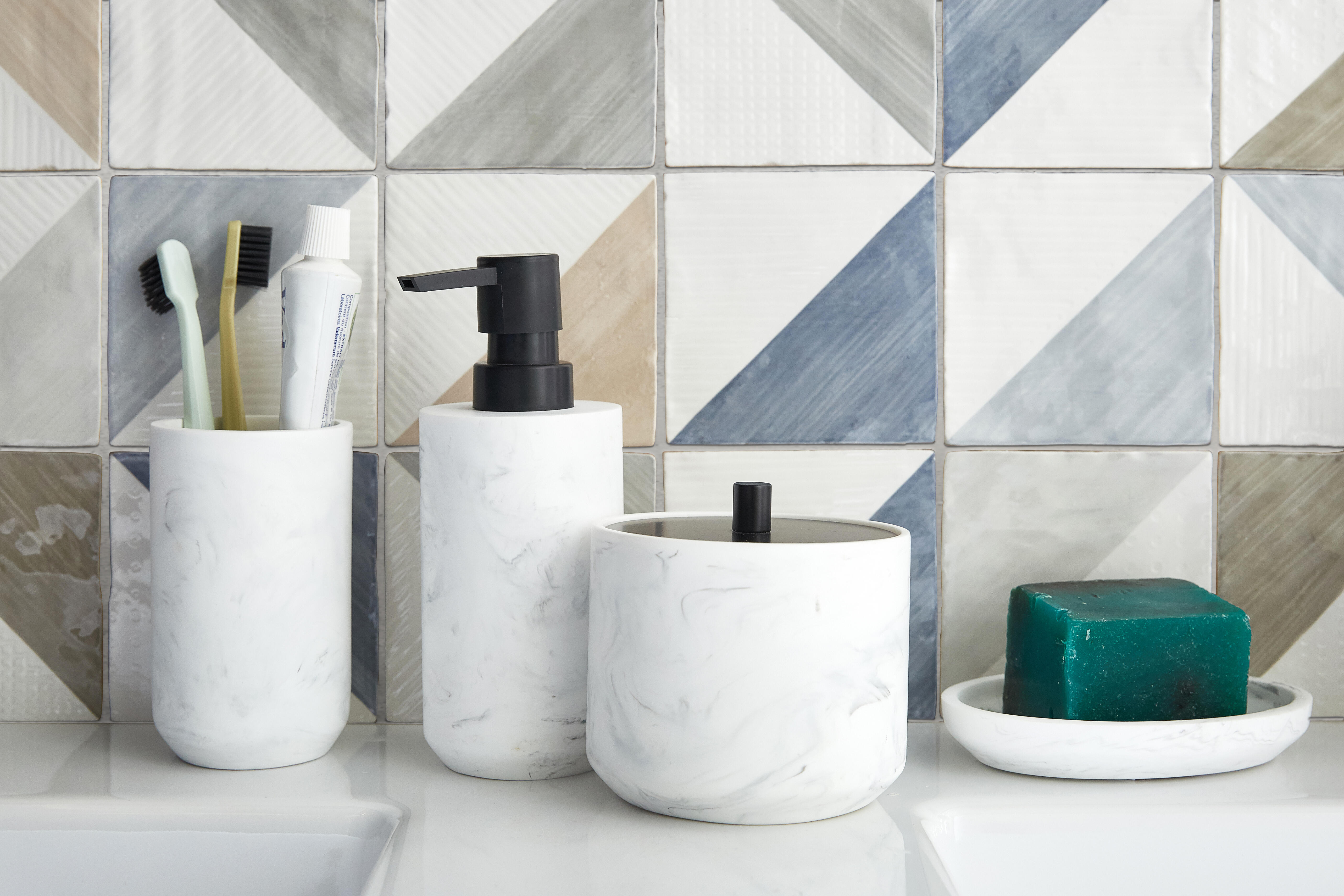 Distributeur de savon résine Cloud, blanc - 4