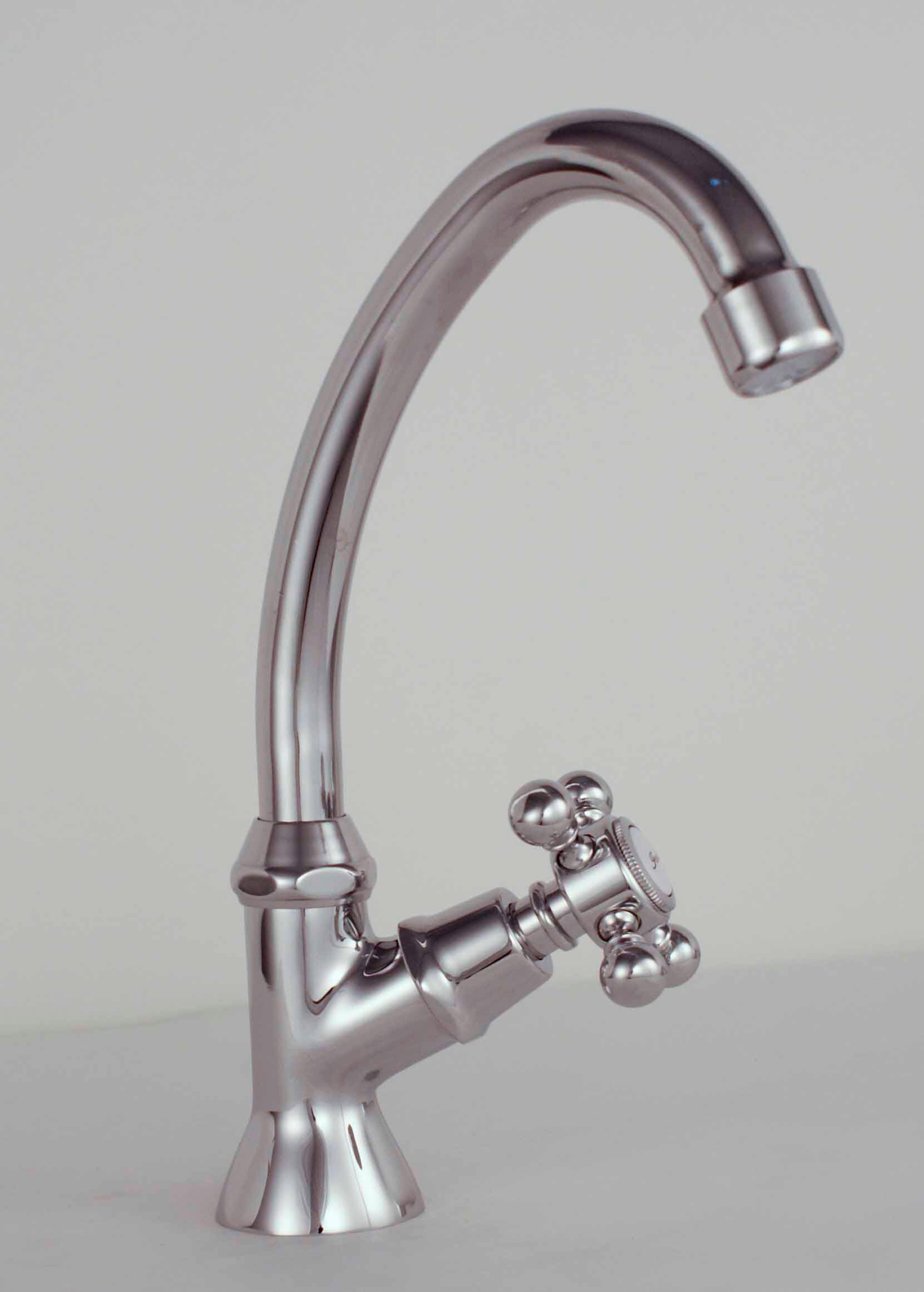 Robinet De Lave-Mains Haut Rétro Chromé FEDLEEN By Eurosanit - Eau Froide Uniquement
