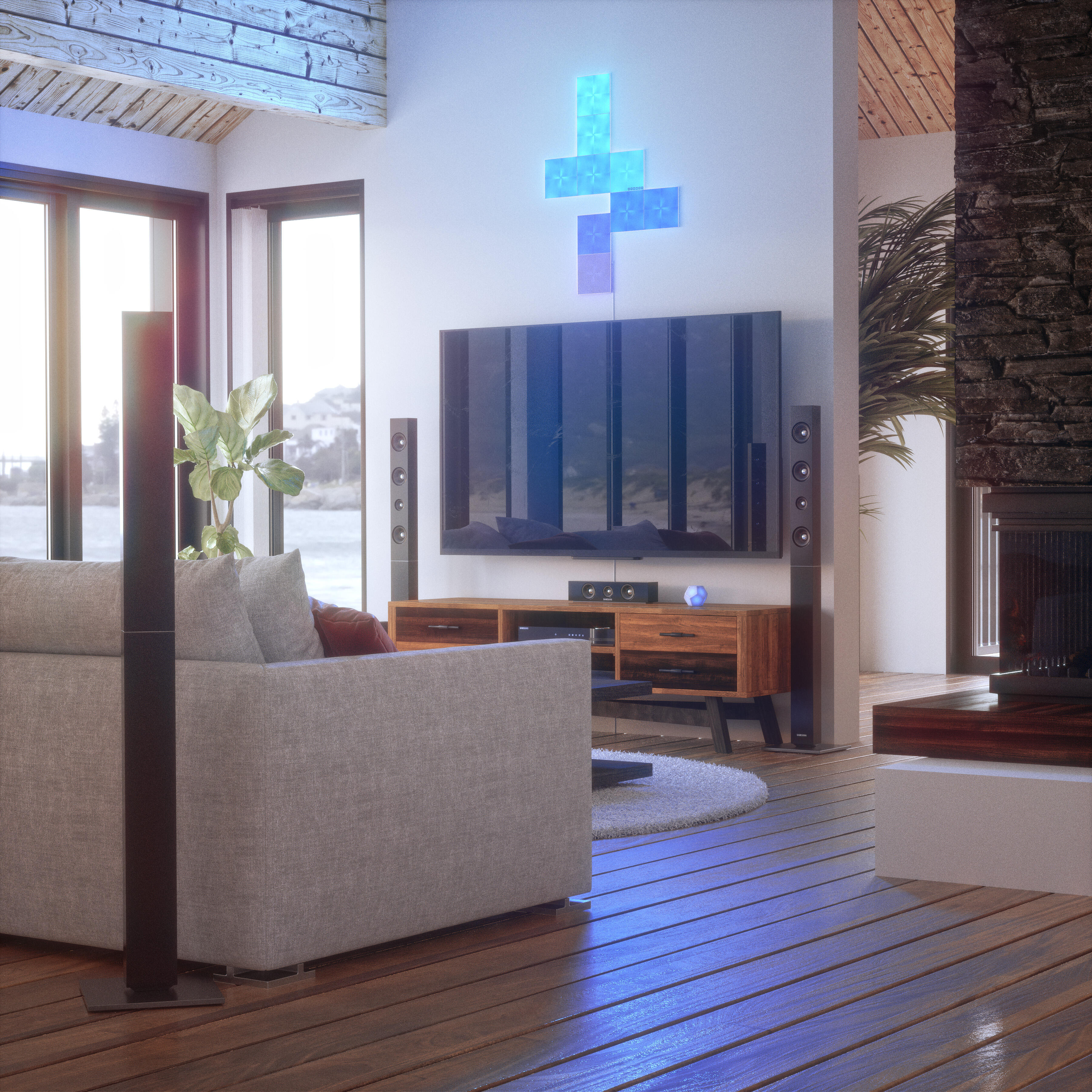 Nanoleaf Canvas - Pack de base - 9 panneaux lumineux LED - 3