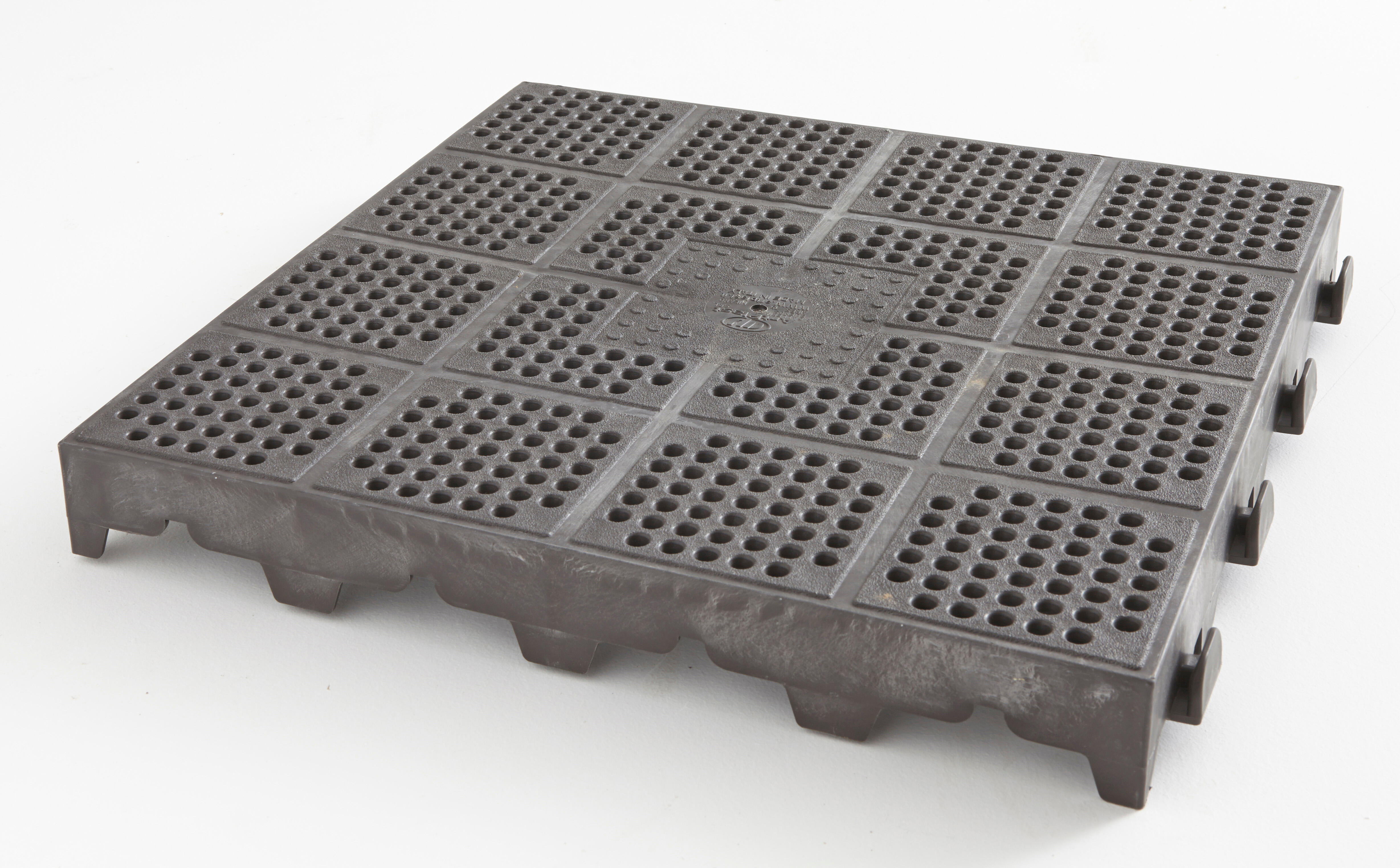 Dalle clipsable terrasse crossover, marron foncé, L.40 x l.40 cm x Ep.48mm - 3