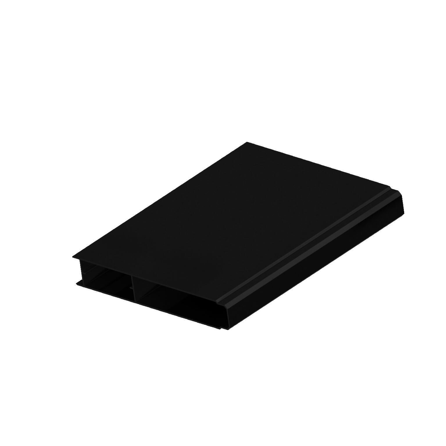 Lame de clôture aluminium pleine Klos up! noir, H.15 x l.145 cm - 5