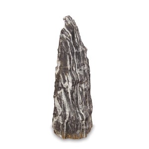 Menhir En Ardoise Noire Pour Jardin - Hauteur 70 à 90 Cm, Poids Environ 40 Kg - Décor Zen, Prêt à Poser