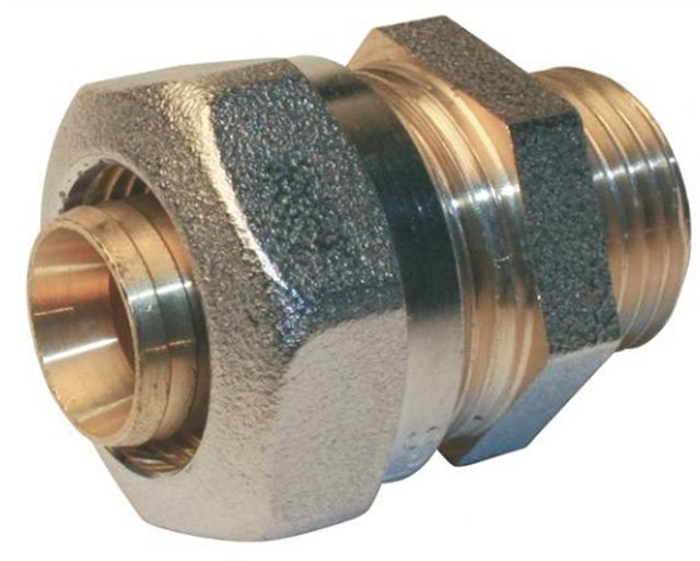 Raccord pour tuyau multicouche à compression M/M D.3/4