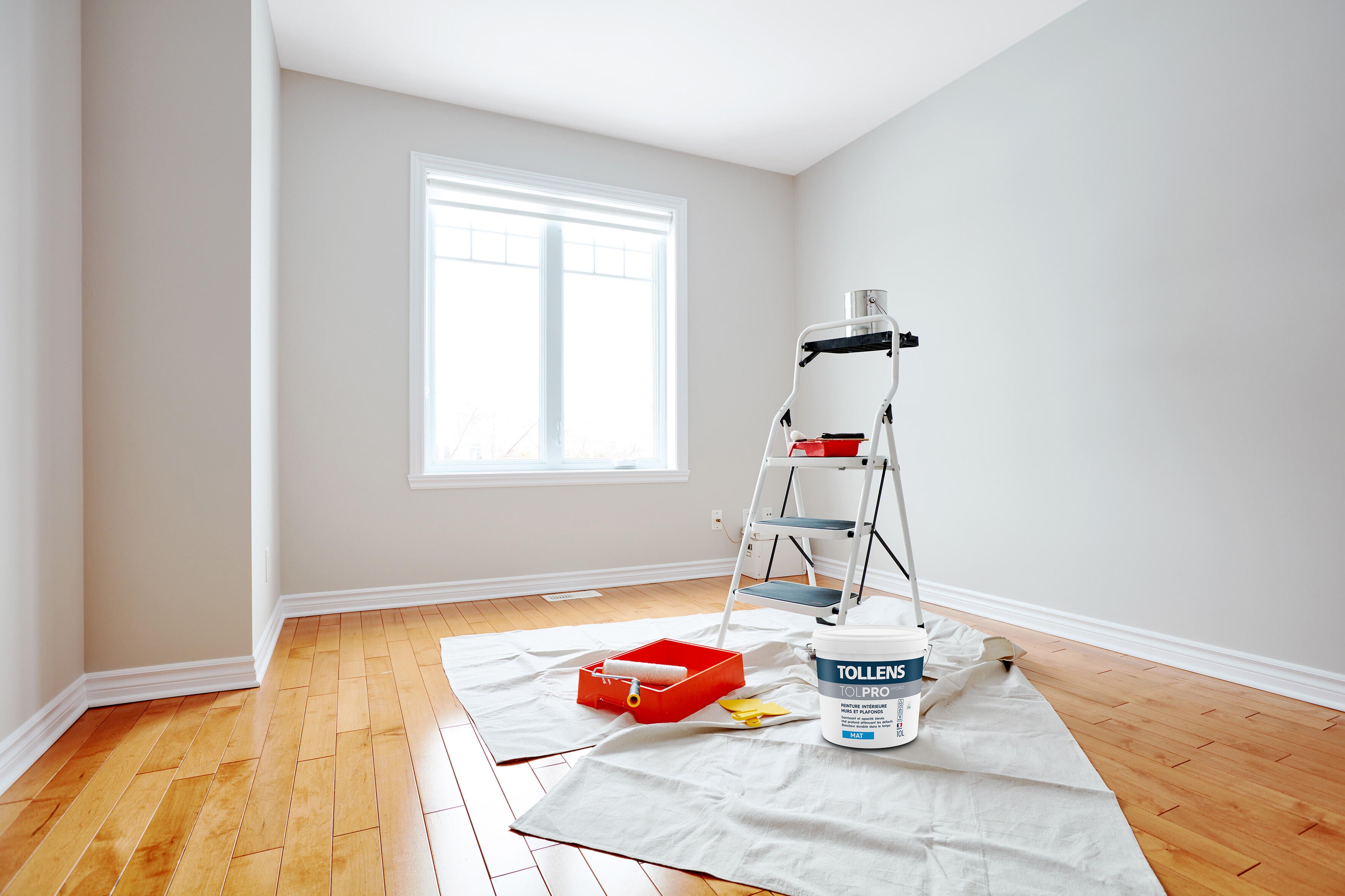 Peinture mur, plafond blanc mat TOLLENS Tollens tolpro hydro mat 5l 5L - 2