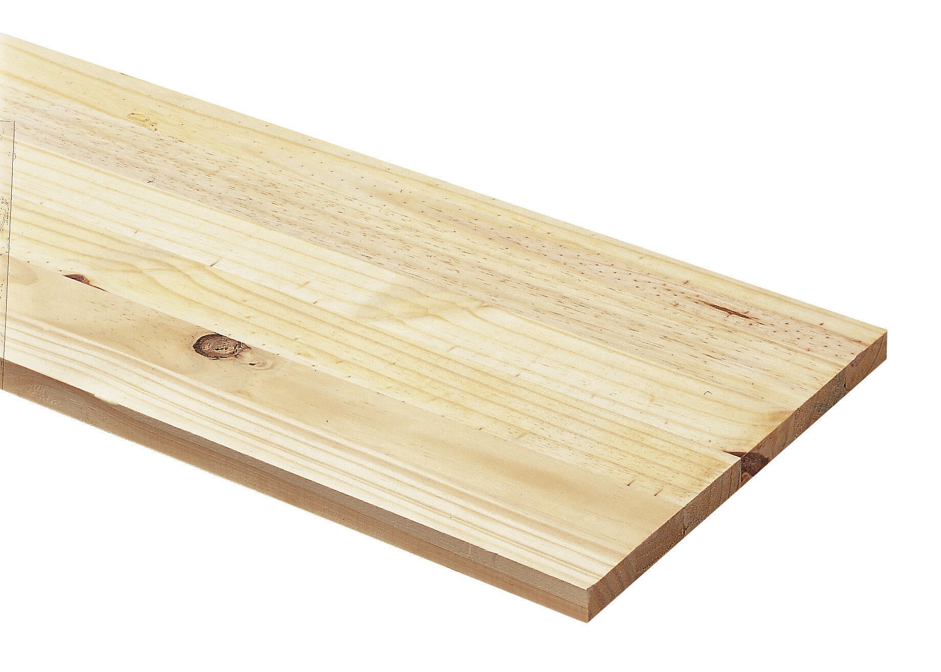 Tablette pin lamellé collé noueux, L.200 x l.60 cm x Ep.18 mm - 4