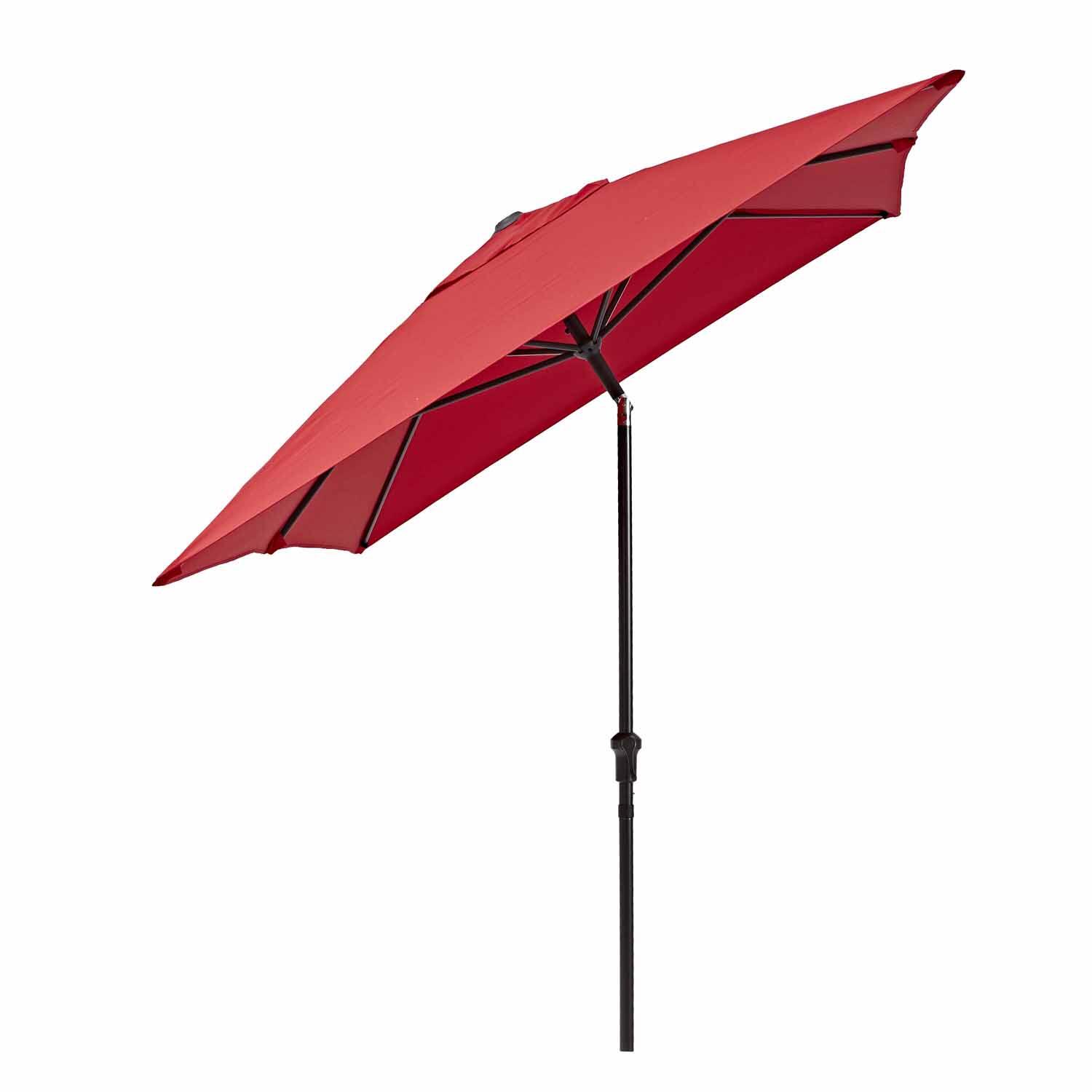 Parasol droit rectangulaire rouge Avea NATERIAL L.300 x l.194 cm - 4