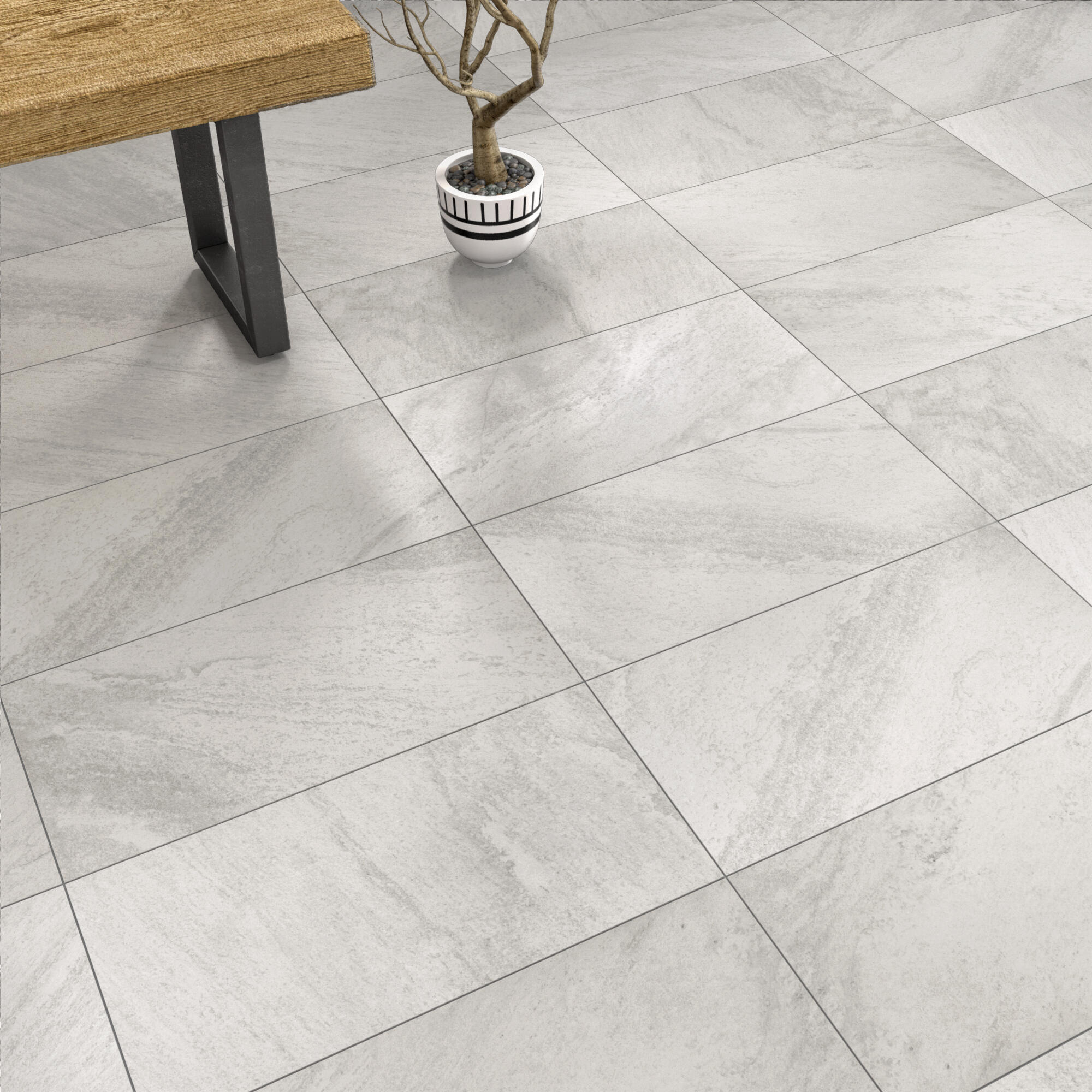 Lot de 2 Lot de 2 plinthes carrelage Sicile, blanc, Ht.  x L. 60 cm, Ep.9.5 mm - 4