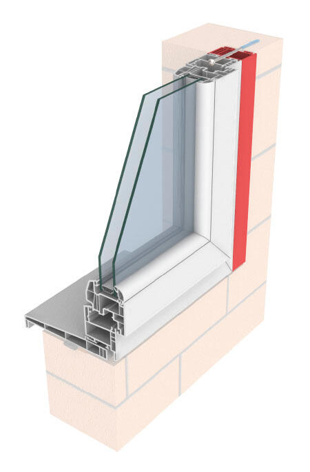 Elargisseur PVC blanc 40 mm, longueur 1.50 m - 2