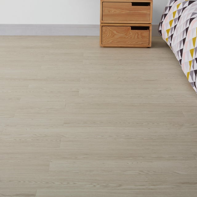 Lastra pavimento in LVT autoadesiva effetto legno beige Sp 1.8 mm passaggio moderato Seribu 2.23 m²