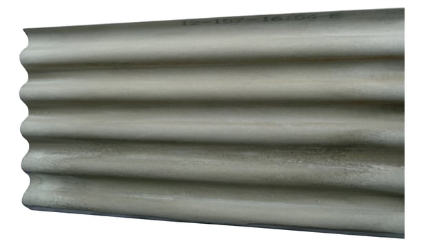 Plaque de couverture, ondulé , gris, l.92 x L.250 cm, Ep.6.5 mm