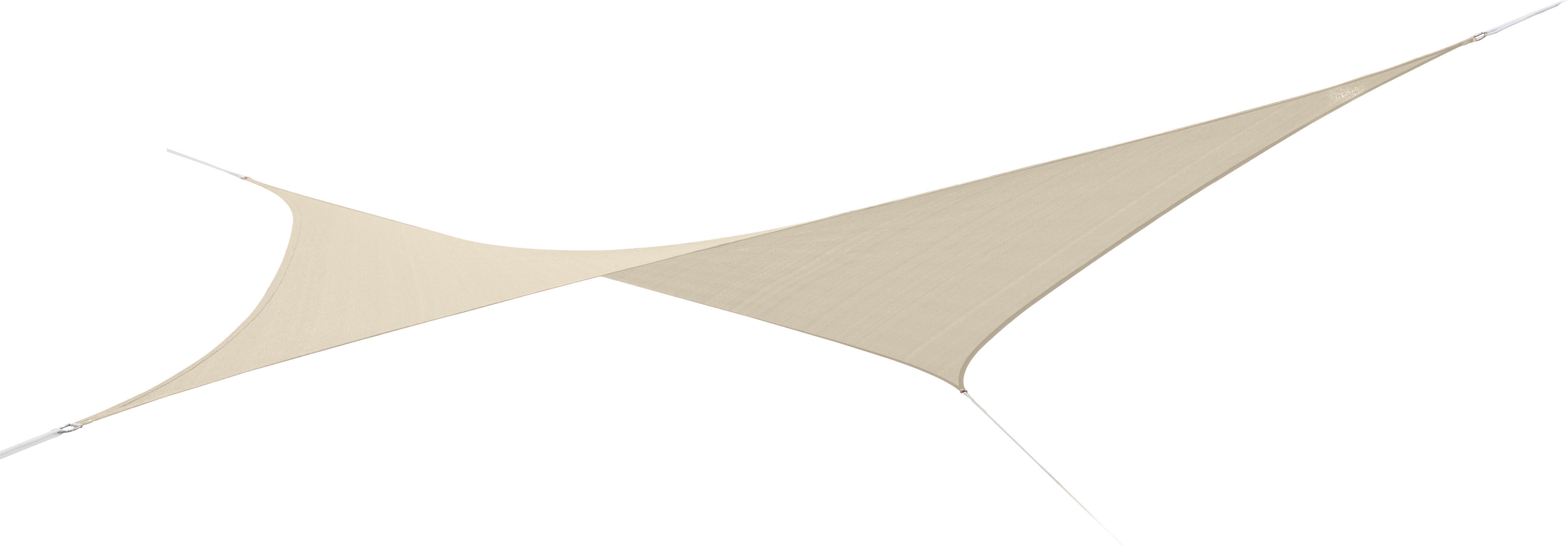 Voile d'ombrage polyéthylène rectangulaire sable Vsa43, JARDILINE L.400xl.300 cm - 2