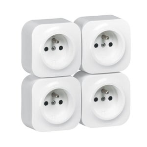 Enjoliveur De Prise Arnould Club 2P+T Anthracite Noir - Occasion, état Fonctionnel, Pour électricité