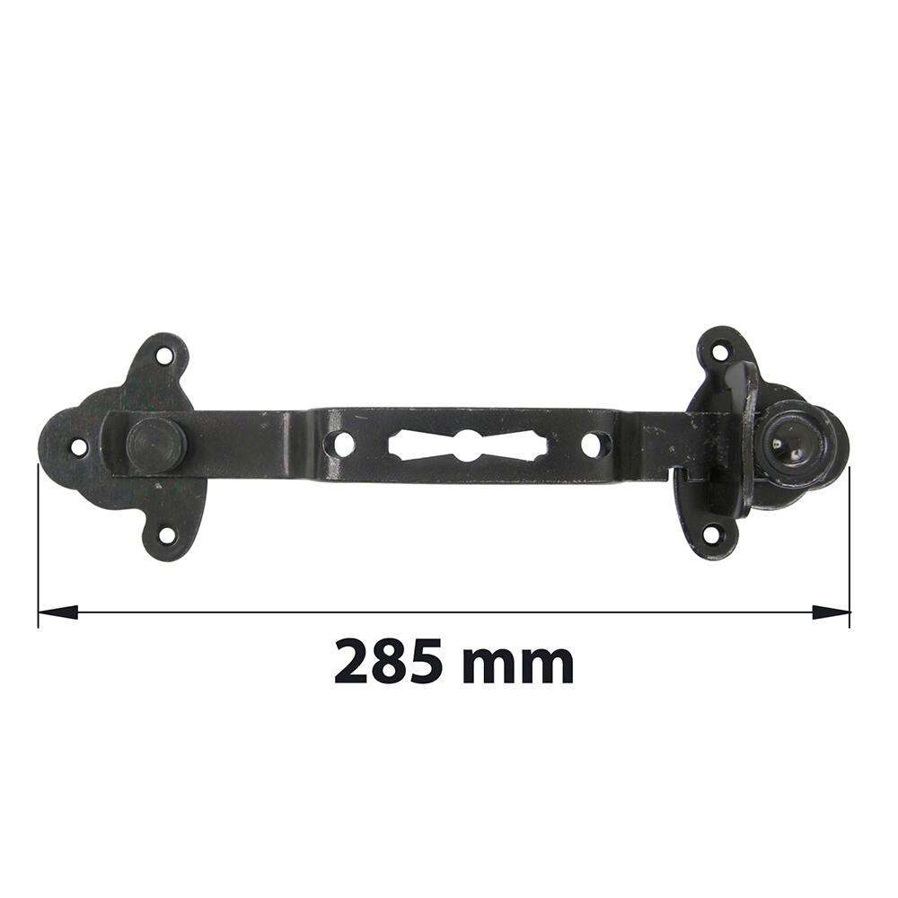 Entrebâilleur de volet en acier noir prépeint AFBAT - 2