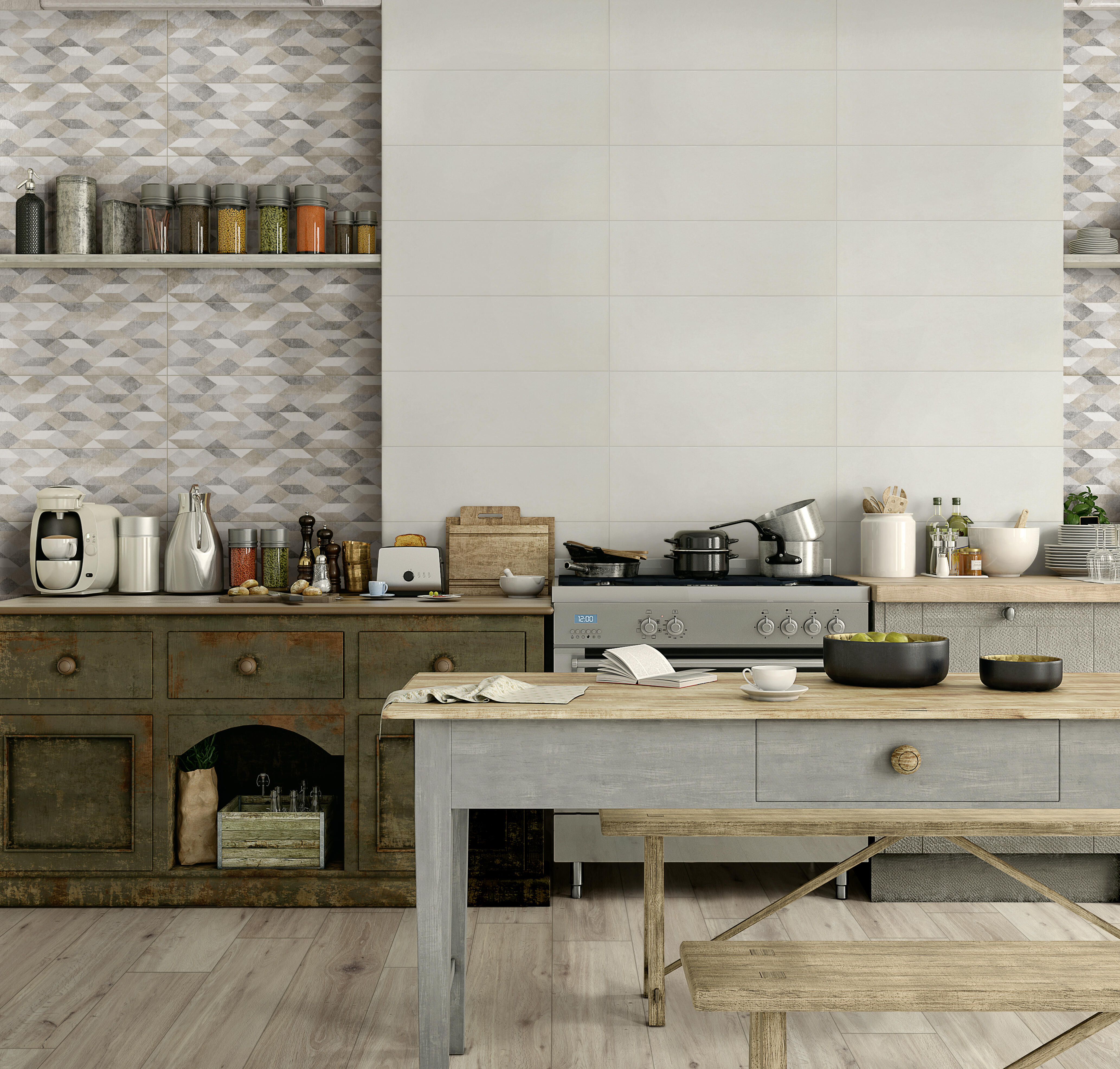 Carrelage mur / sol effet bois clair Megève l.20 x L.120 cm FOR ME MARAZZI GROUP - 3