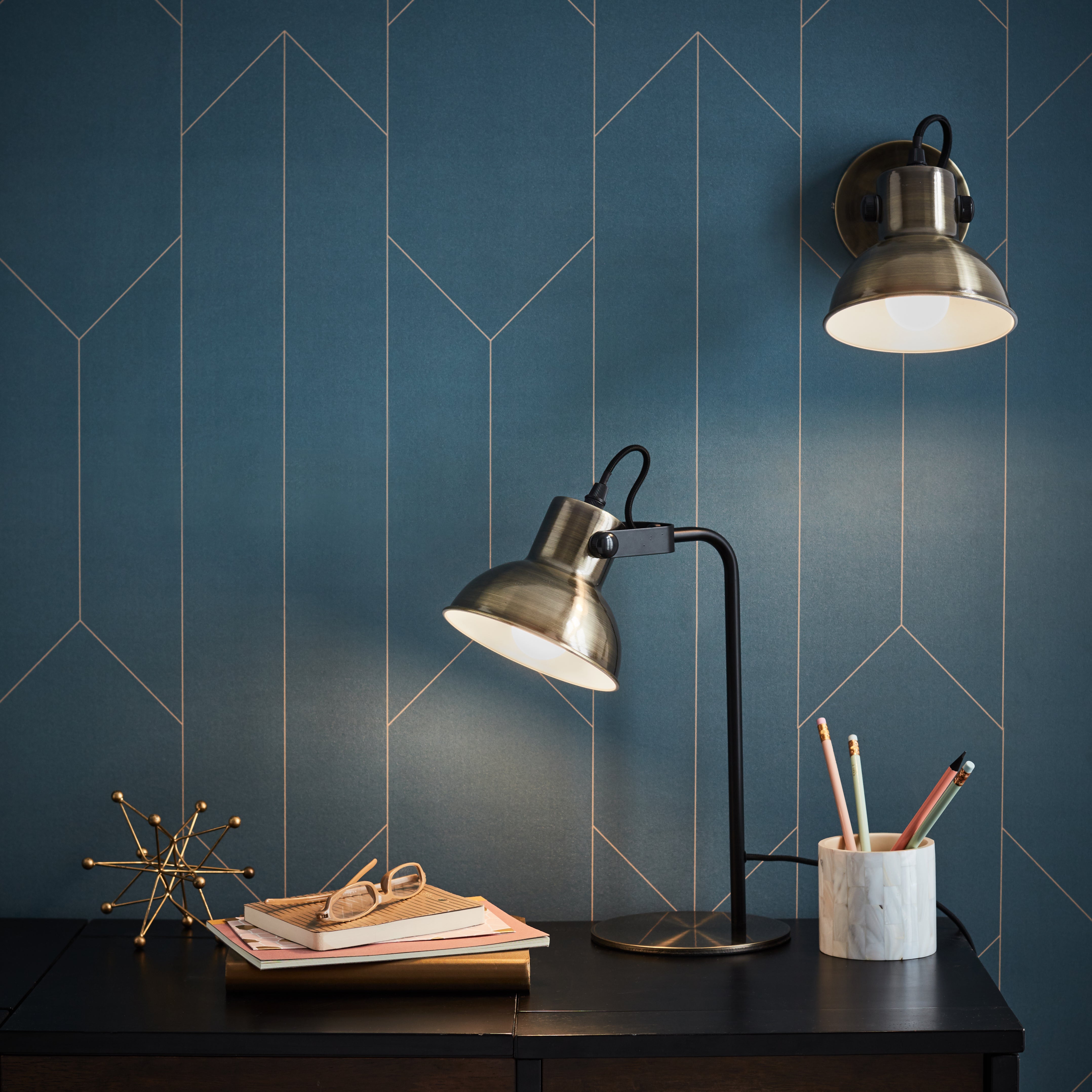 Applique E14 métal, doré, Esther, BRILLIANT - 4