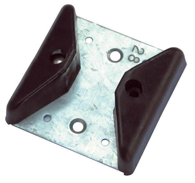 Sabot de guidage 31 mm pour porte de garage coulissante PVC ép 24 mm