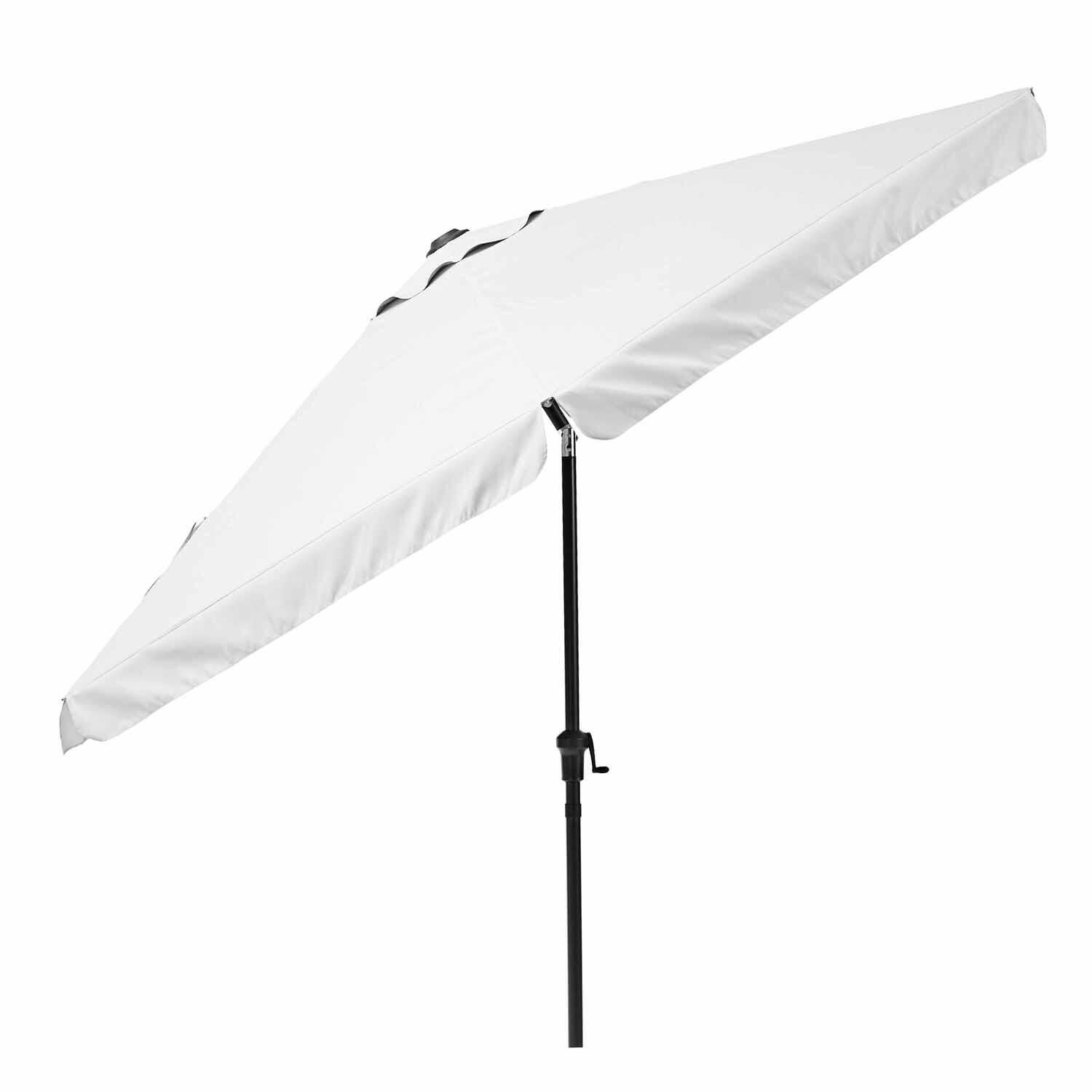 Parasol NATERIAL Avea blanc hexagonal - 3