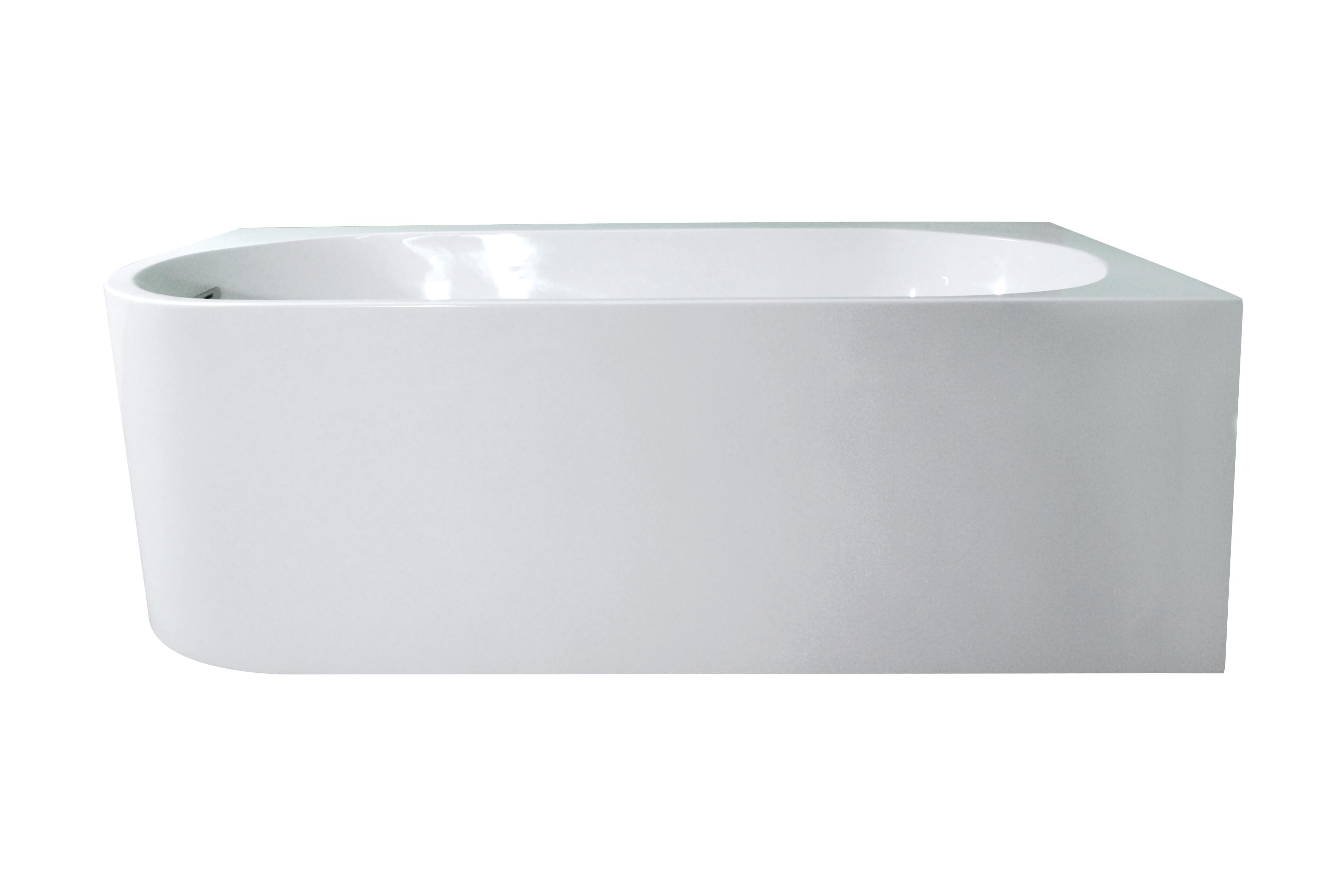 Baignoire îlot l.75 x L.160cm blanc Sophia version droite BALNEO - 3