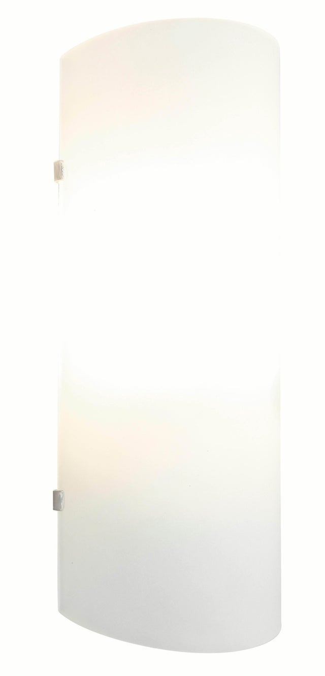 Applique E27, fer / verre, blanc, Hank