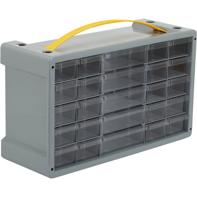 Casier de rangement polypropylène 25 tiroirs TERRY STORAGE, H.24x l.40.5x P.15 c