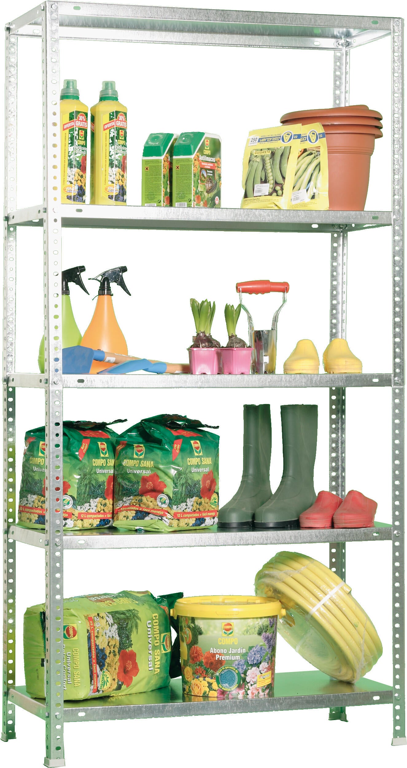 Estante com parafusos metálica 5 prateleiras 200x100x50 cm 500 kg Comfort Simonrack - 3